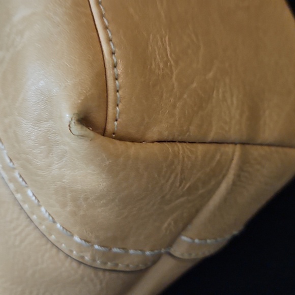 Born Concept Light Tan Faux Leather Tote Bag - Picture 10 of 12